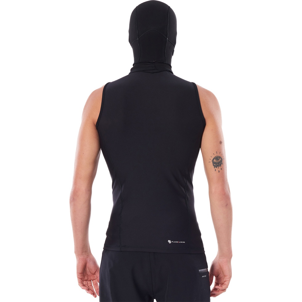 2026 Rip Curl Flashbomb Polypro Hooded Vest WVEYDM - Black